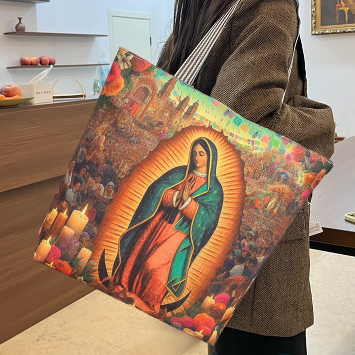 Christianartworkshop Faith & Function Our Lady Tote Bag: Spiritual Style for Everyday Use - image 7