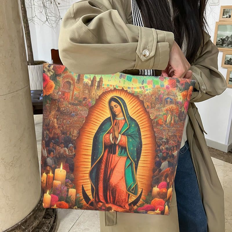 Christianartworkshop Faith & Function Our Lady Tote Bag: Spiritual Style for Everyday Use - image 6
