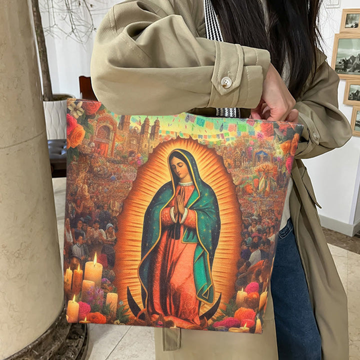 Christianartworkshop Faith & Function Our Lady Tote Bag: Spiritual Style for Everyday Use - image 6