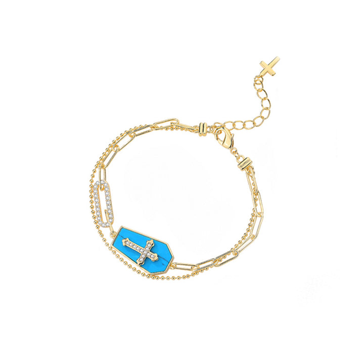 Christianartworkshop Holy Father Blessed Shield Cross Bracelet - image 5