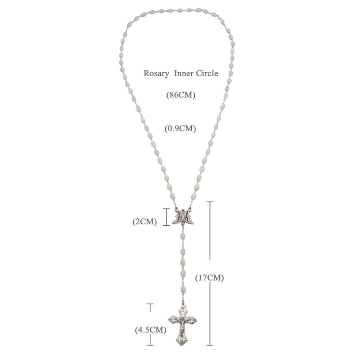 Christianartworkshop Blessed Virgin Mary: Catholic Mother-of-Pearl Rosary - image 7