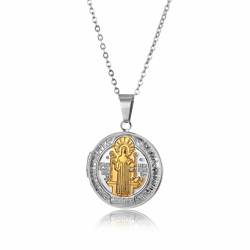 Christianartworkshop Classic St. Benedict Pendant Titanium Necklace - image 10