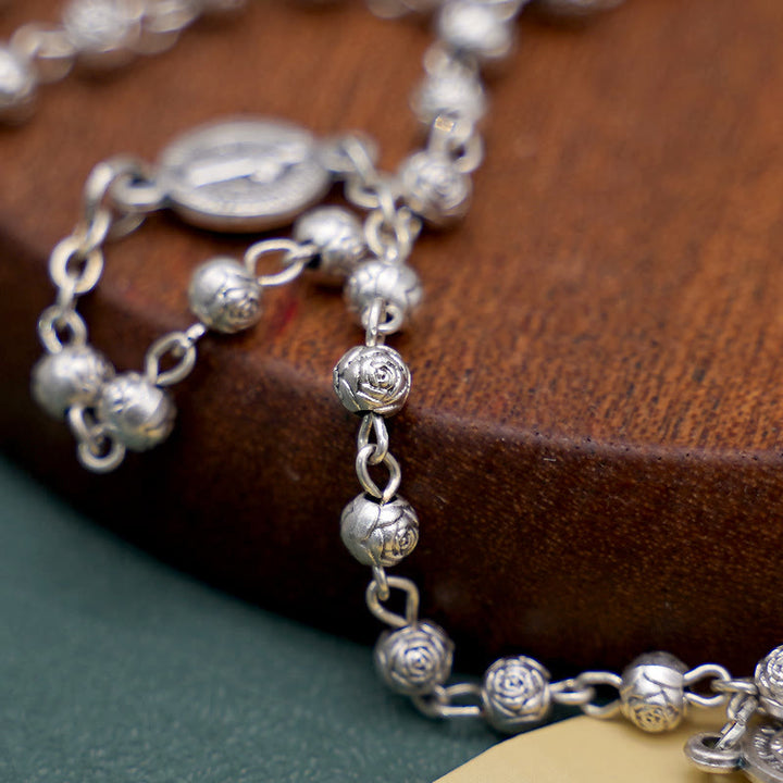 Christianartworkshop St. Benedict Alloy Refined Rosary - image 3
