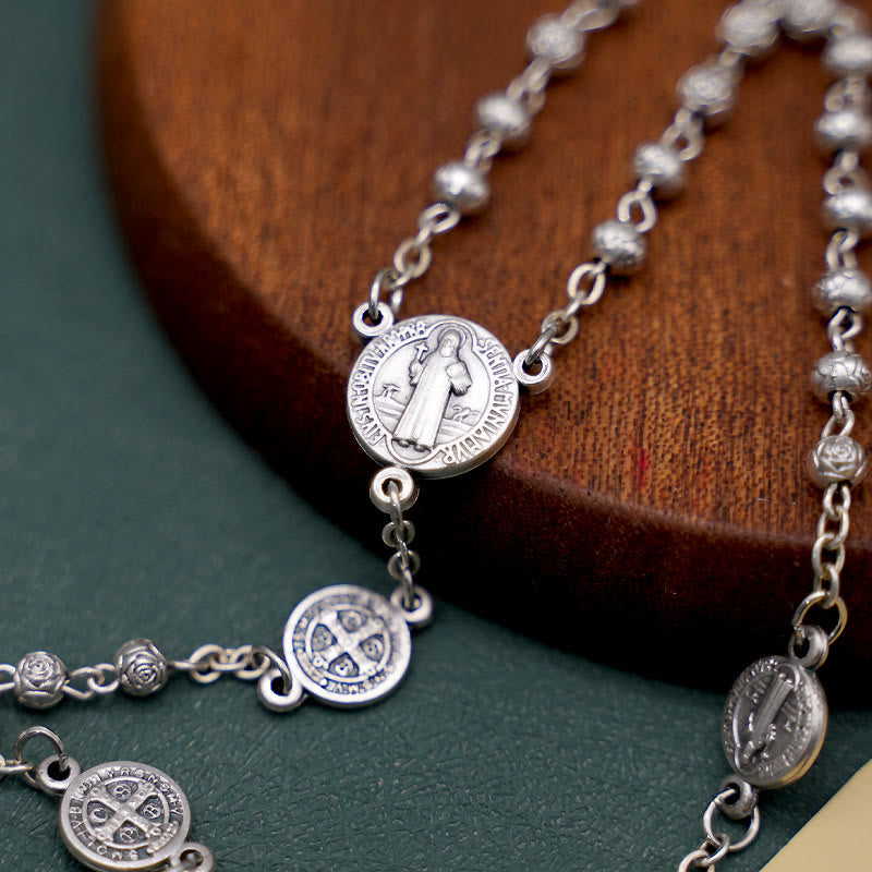 Christianartworkshop St. Benedict Alloy Refined Rosary - image 2
