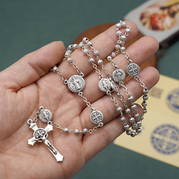 Christianartworkshop St. Benedict Alloy Refined Rosary - image 4