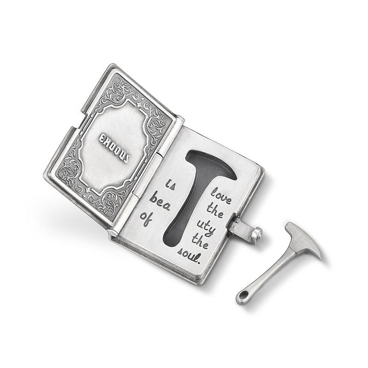 Christianartworkshop Bible with the Removable Rock Hammer Necklace - image 4