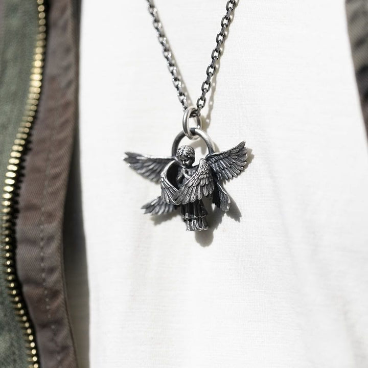 Christianartworkshop Praying Angel Wing Pendant Good Luck Necklace - image 6