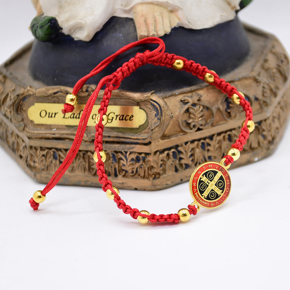 Saint Benedict Adjustable Bracelet - St. Benedict - image 1