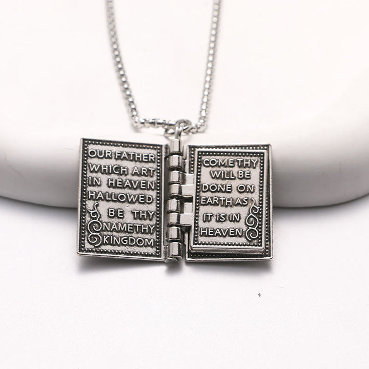 Christianartworkshop Turnable Holy Bible Pendant Christian Necklace - image 2