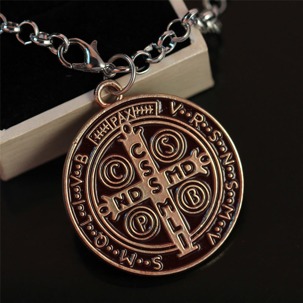 Christianartworkshop St. Benedict's Necklace (4 color) - Bronze - image 2