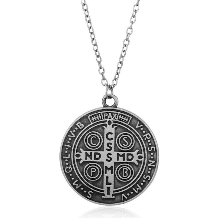 Christianartworkshop St. Benedict's Necklace (4 color) - Silver - image 3
