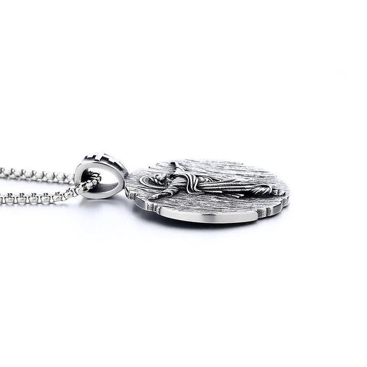 Christianartworkshop Holy Jesus Quality Titanium Necklace - image 3