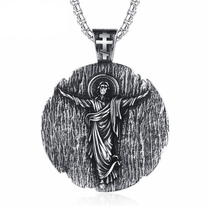 Christianartworkshop Holy Jesus Quality Titanium Necklace - Holy Jesus - image 0
