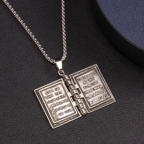 Christianartworkshop Turnable Cross Holy Bible Pendant Quality Necklace - image 9