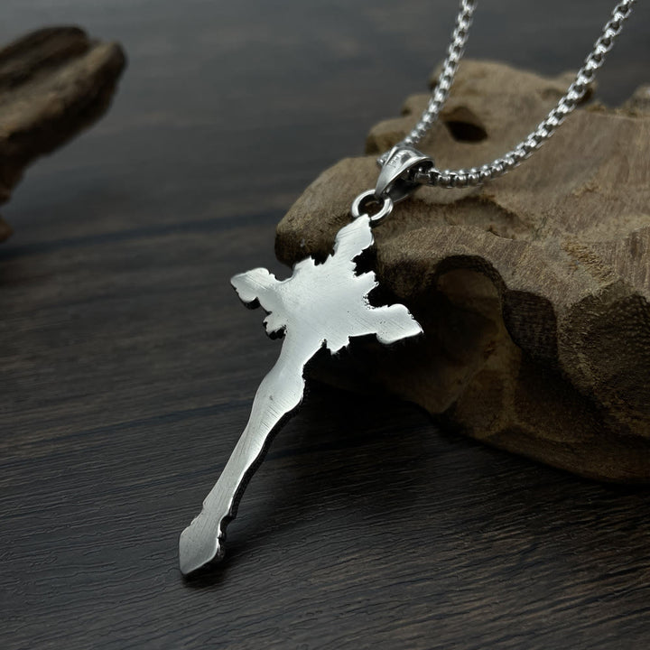 St. Benedict Symbol Crucifix Necklace - image 3