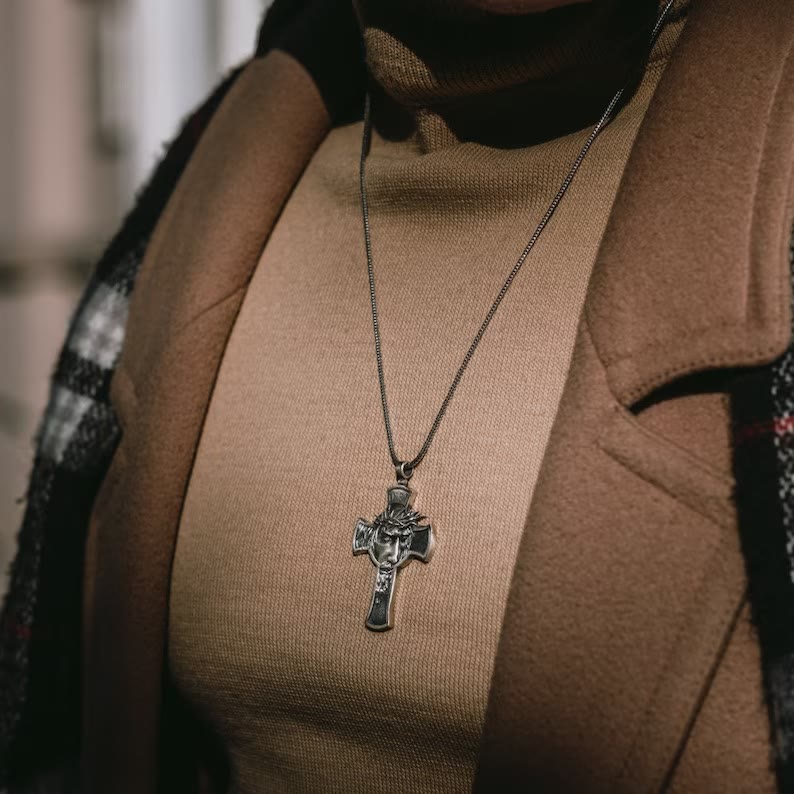 Christianartworkshop Jesus Cross Jewelry Necklace