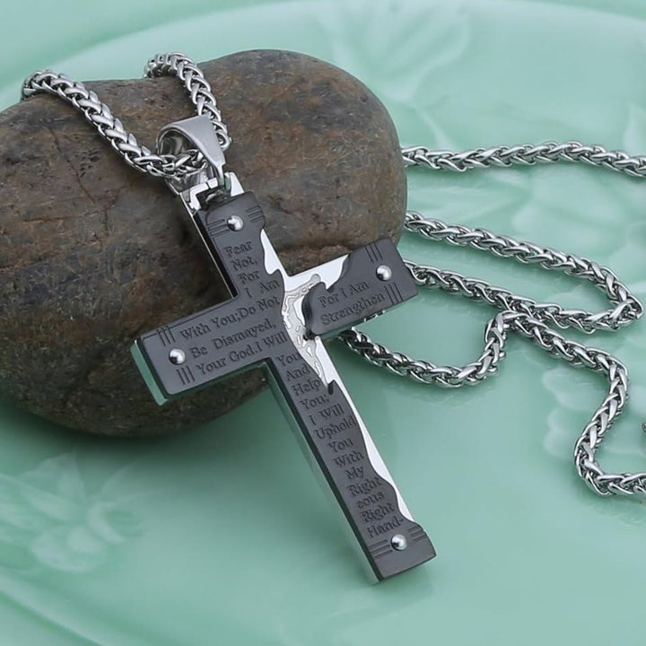 Christianartworkshop Jesus Christianartworkshop Crucifix Religion Cross Pendant Necklace - Black - image 8