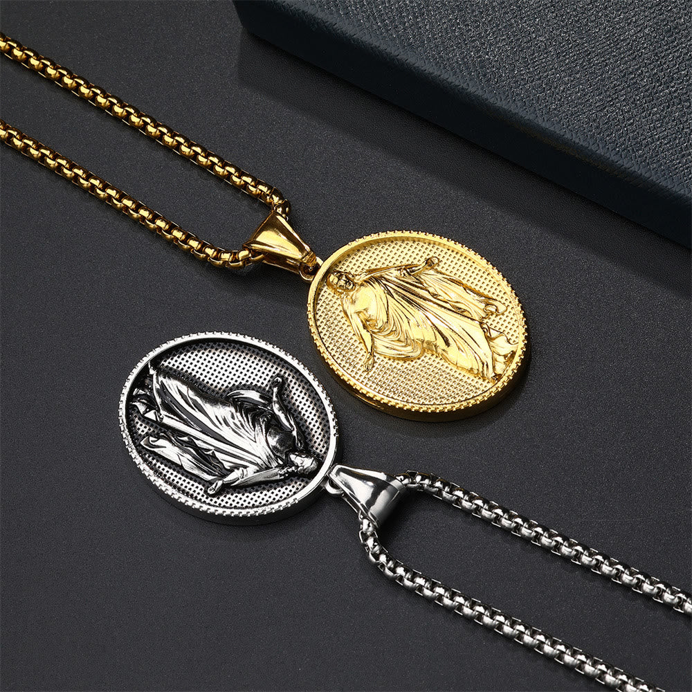 Christianartworkshop Jesus Medallion Pendant Blessing Necklace - image 8