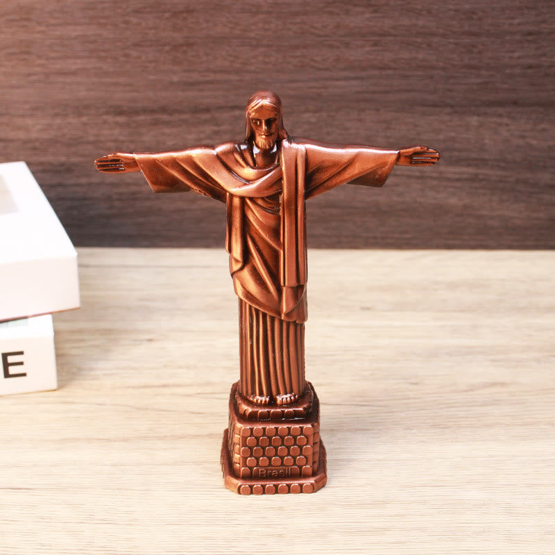 Metal Crafts Jesus Model Ornament - Red Copper - image 3