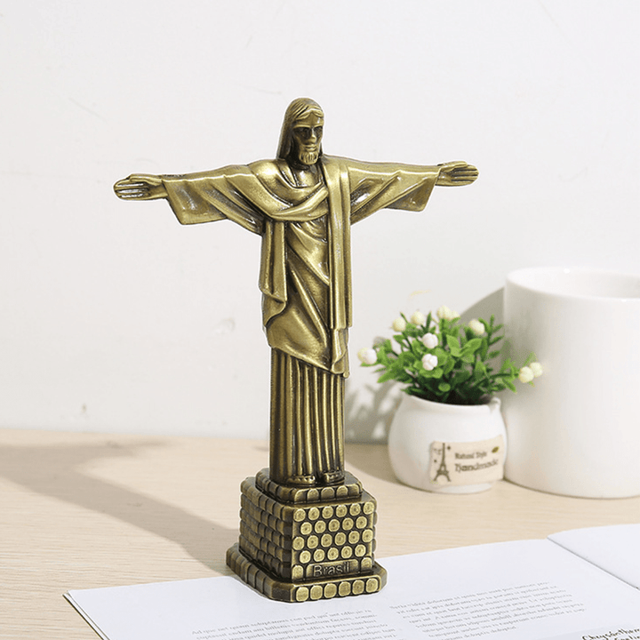 Metal Crafts Jesus Model Ornament - Bronze - image 0
