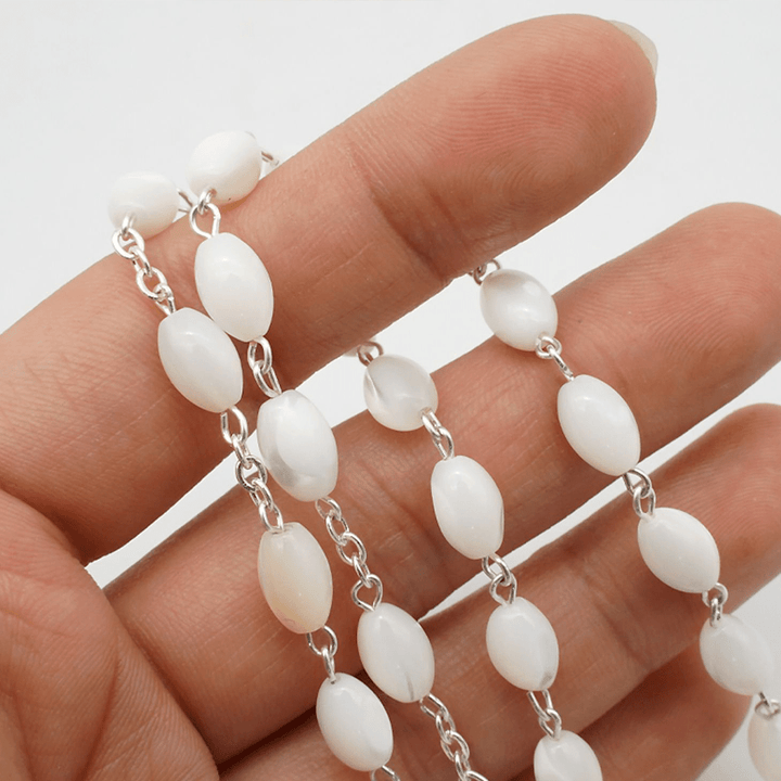 Christianartworkshop Blessed Virgin Mary: Catholic Mother-of-Pearl Rosary - image 5