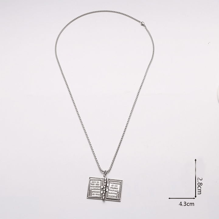 Christianartworkshop Turnable Holy Bible Pendant Christian Necklace - image 5