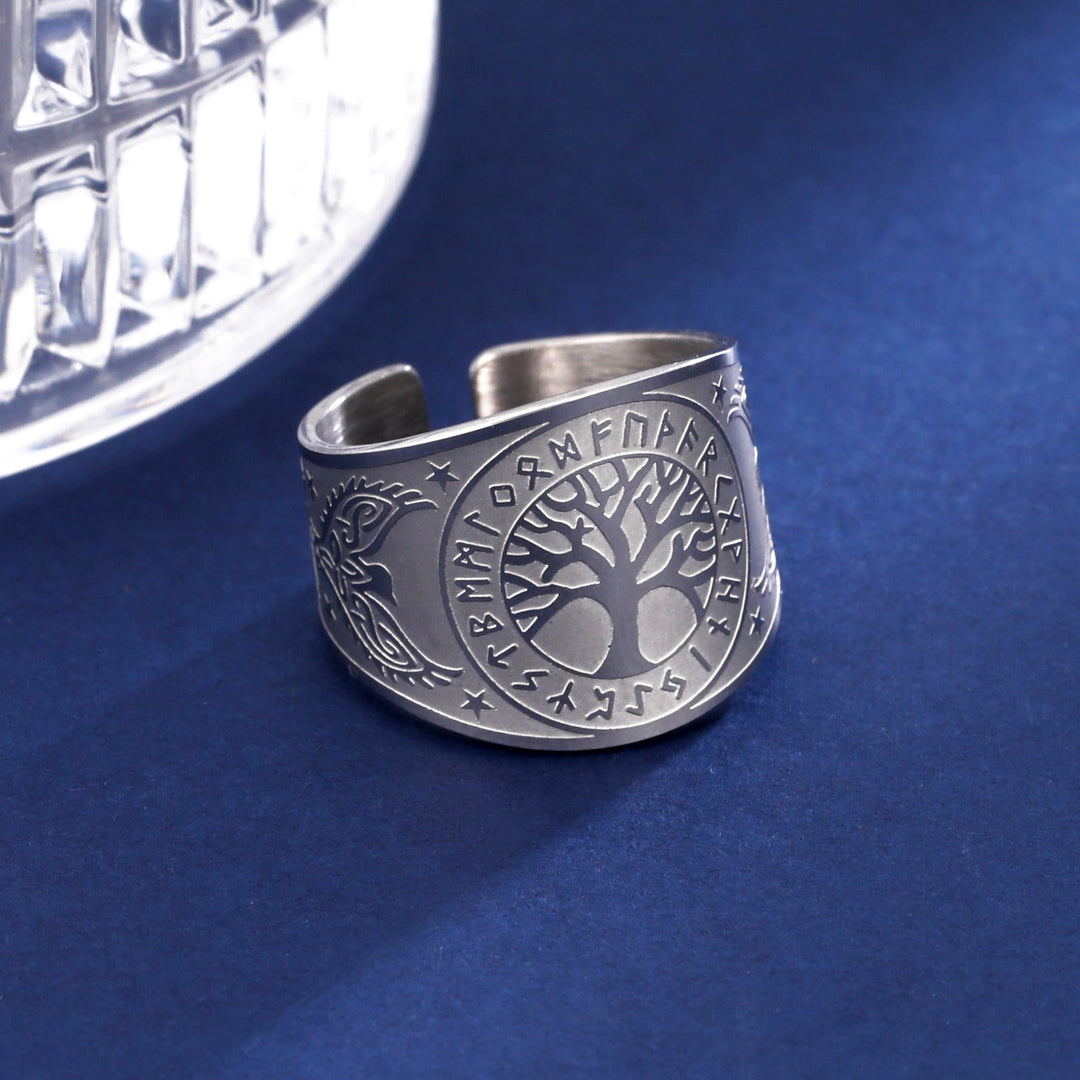 Christianartworkshop Tree of Life Bird Guardian Ring - Silver - AU Size T1/2 (US 10) - image 4