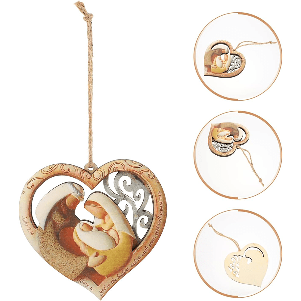 Christianartworkshop Multi-purpose Christ Nativity Decorative Hanging Ornaments - Holy Family - image 0
