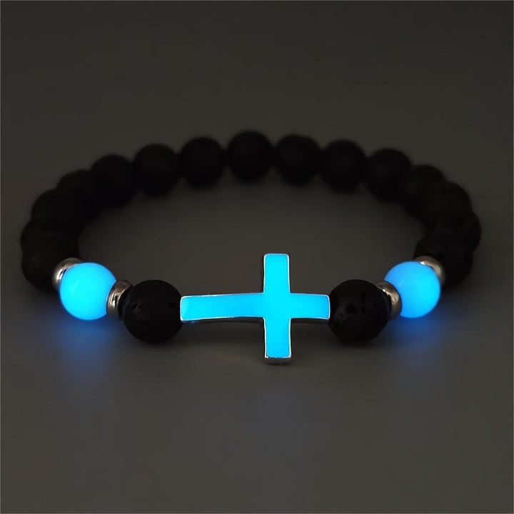 Christianartworkshop Glow in the Dark  Cross Bracelet - image 2