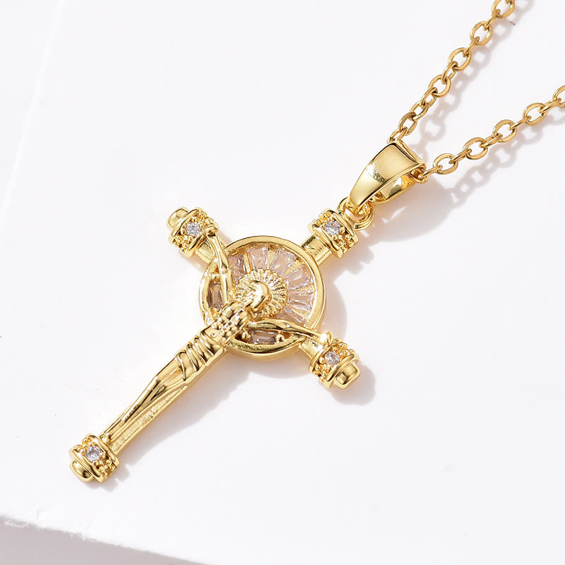 Christianartworkshop Jesus Cross Crucifix Christian Faith Necklace - image 2