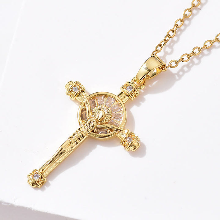 Christianartworkshop Jesus Cross Crucifix Christian Faith Necklace - image 2
