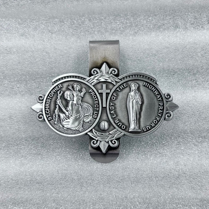 Christianartworkshop Saint Christopher Visor Clip Auto Accessories - image 9