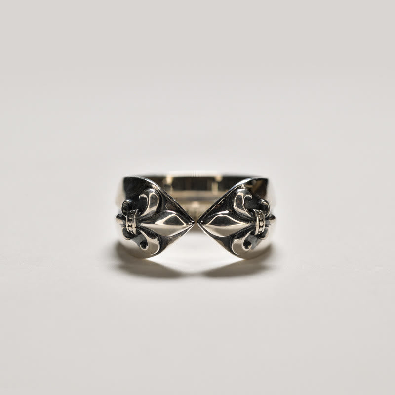 Christianartworkshop Medieval Retro Cross Iris Adjustable Ring