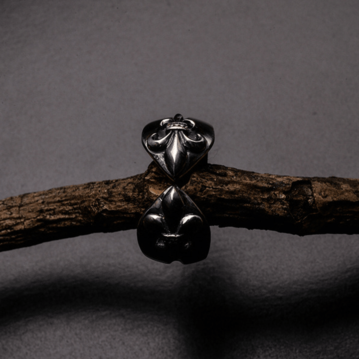 Christianartworkshop Medieval Retro Cross Iris Adjustable Ring