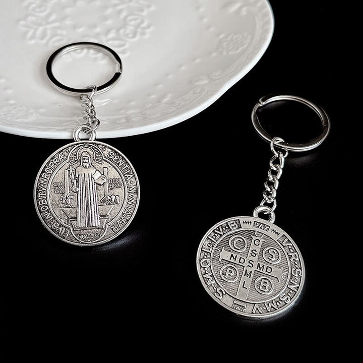 Christianartworkshop Blessed St. Benedict Religion Key Chain - St. Benedict - image 0