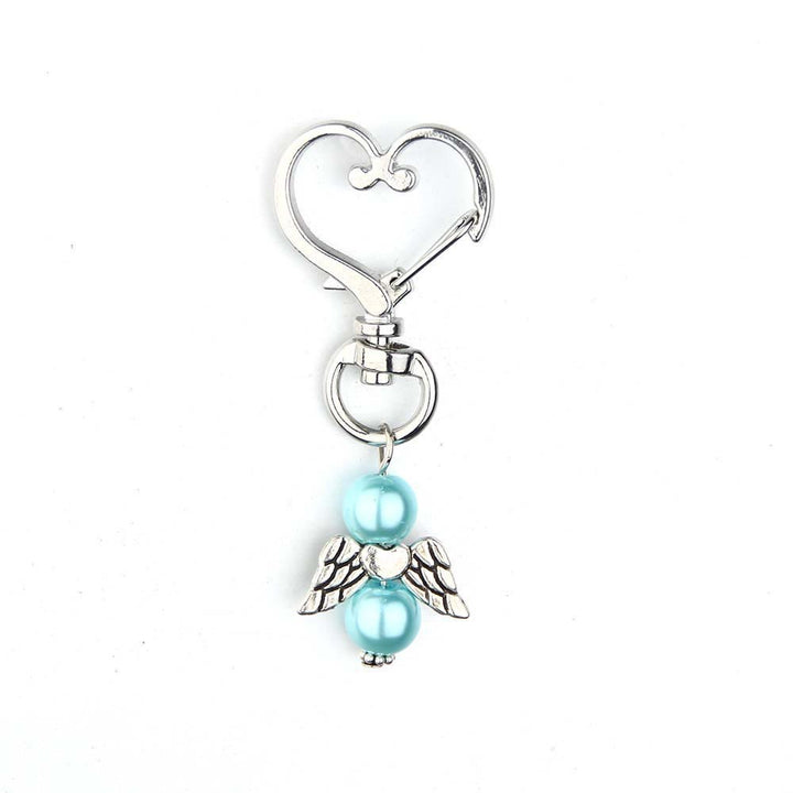 Christianartworkshop 6pcs/Set Angel Wing Pendant Heart Keychain - image 10