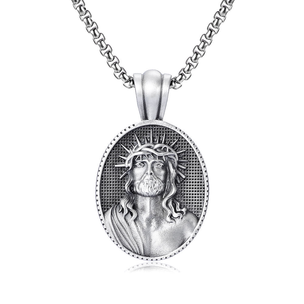 Christianartworkshopthe Jesus Crown of Thorns Amulet Necklace - image 4