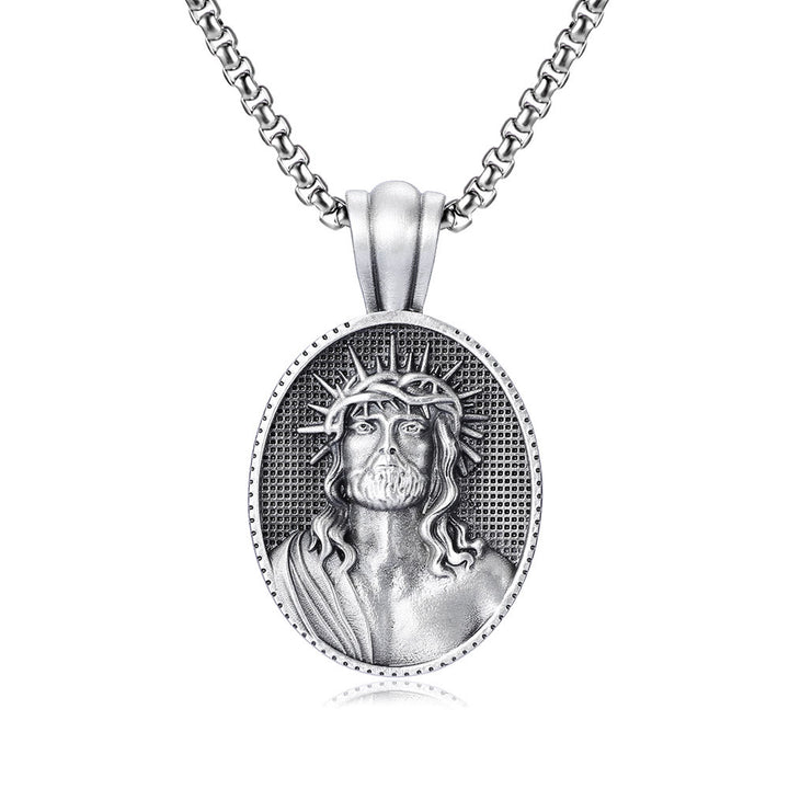 Christianartworkshopthe Jesus Crown of Thorns Amulet Necklace - image 4