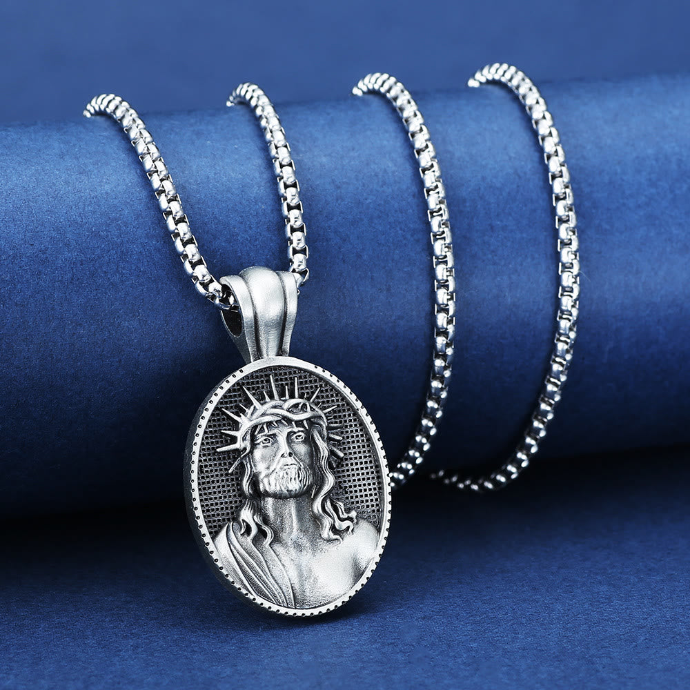 Christianartworkshopthe Jesus Crown of Thorns Amulet Necklace - image 2