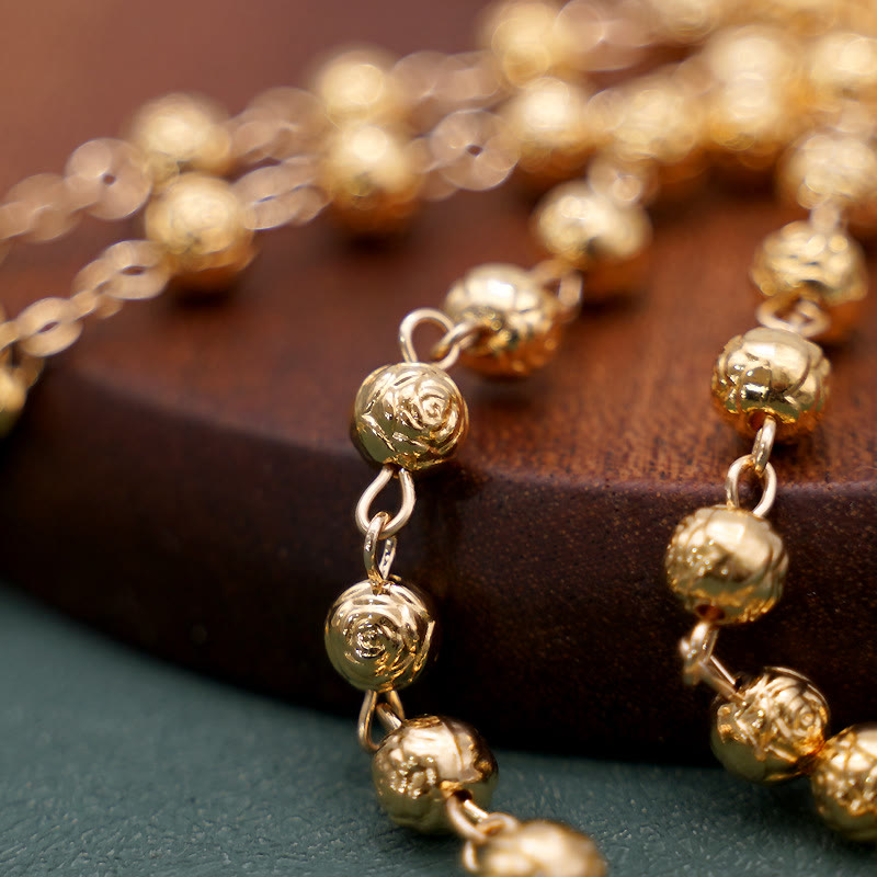 ChristianartworkshopSt. Benedict Golden Classic Rosary - image 4