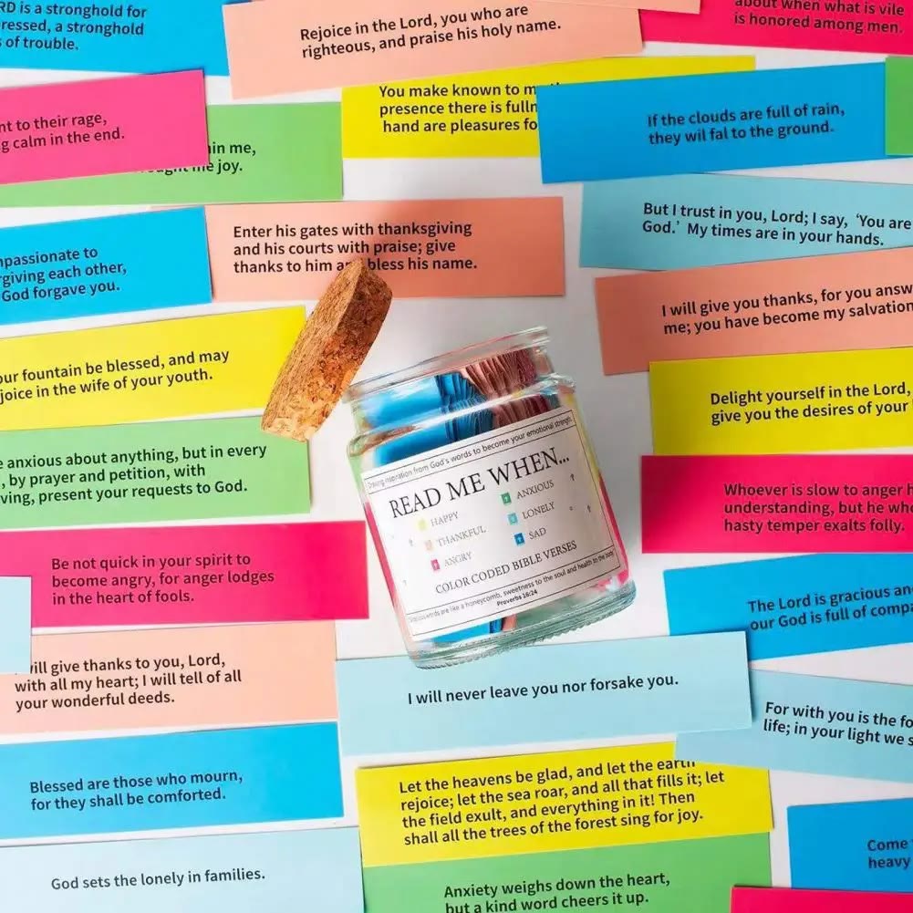 Christian Art Bible Verses in a Jar for Emotion & Feelings - image 2