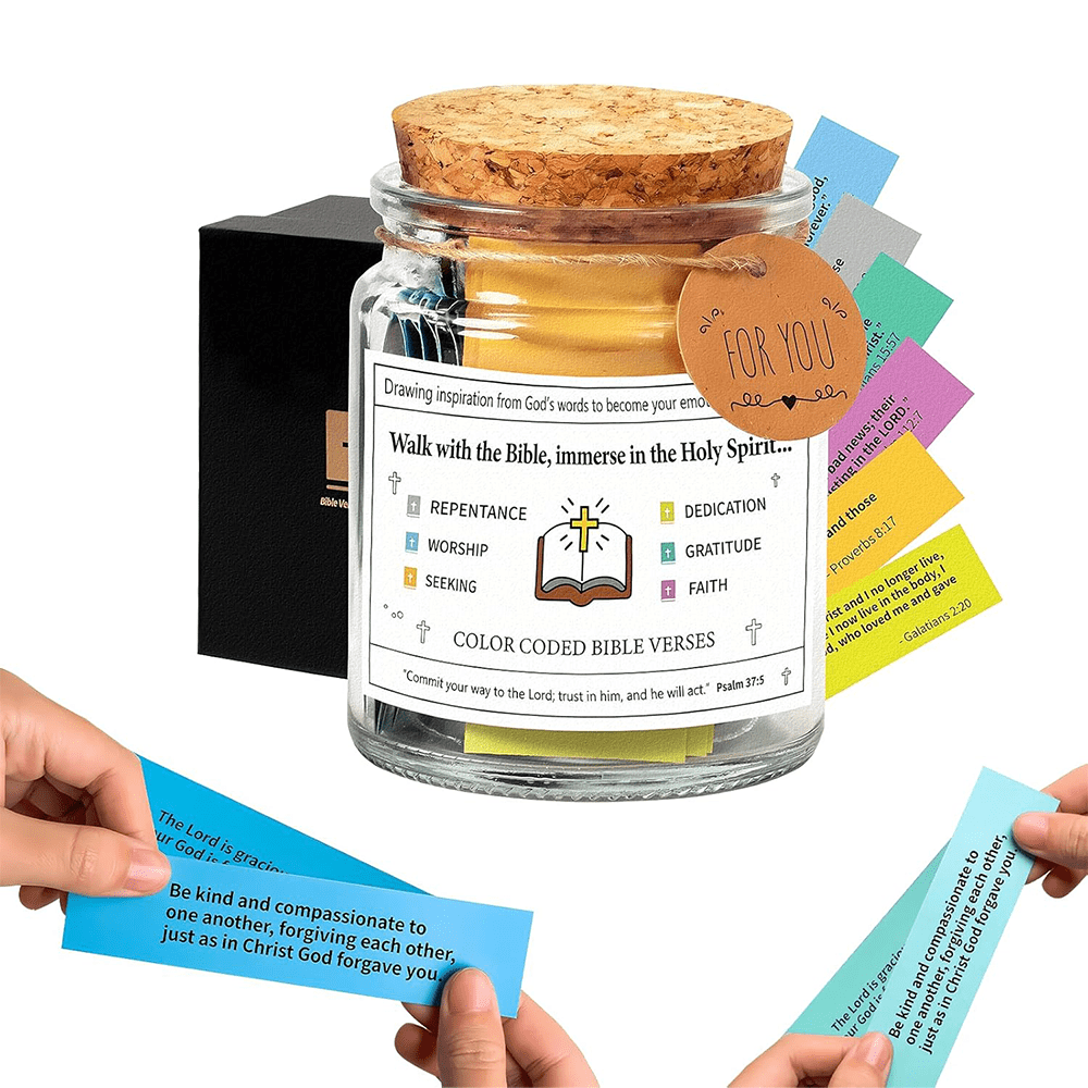 Christian Art Bible Verses in a Jar for Spiritual Feelings - Walk with the Bible - image 1