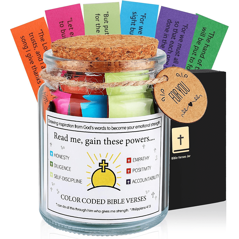 Christian Art Hope Jar Bibles Verse Study Power Supplies - Read me gain these power… - image 1