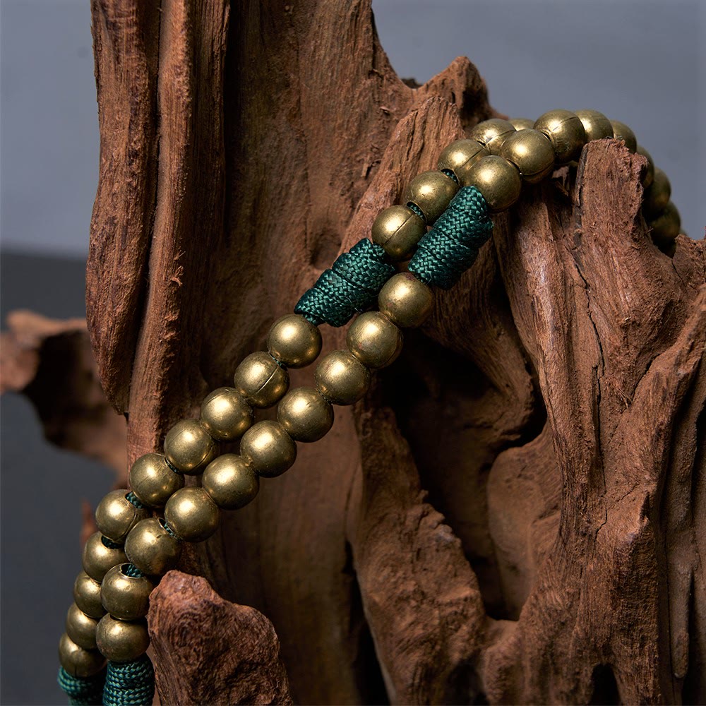 Christianartworkshop Crucifix of 10 mm Round Bronze Acrylic Paracord Rosary - image 5