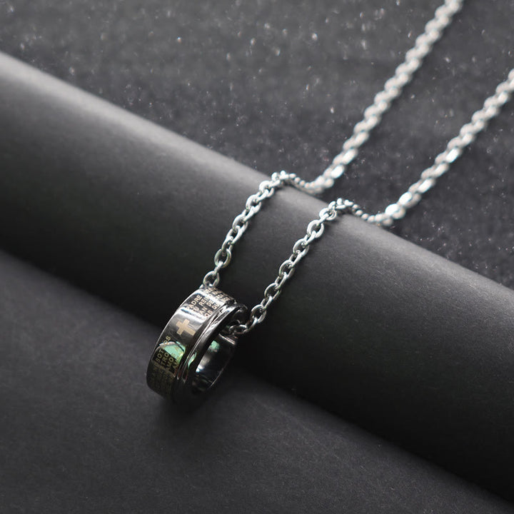 Christianartworkshop Combination Style Bible Verse Ring & Chain Necklace - image 2