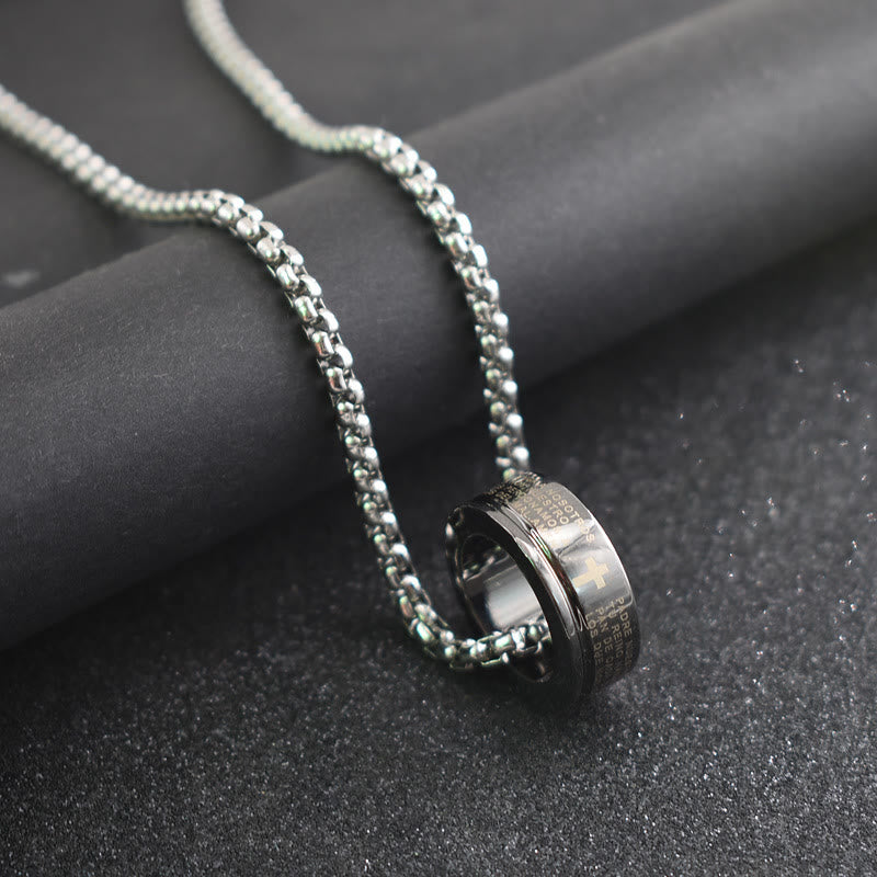 Christianartworkshop Combination Style Bible Verse Ring & Chain Necklace - image 1