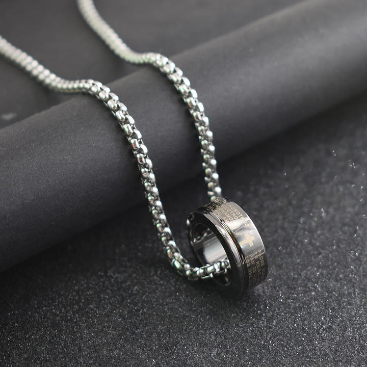 Christianartworkshop Combination Style Bible Verse Ring & Chain Necklace - image 1