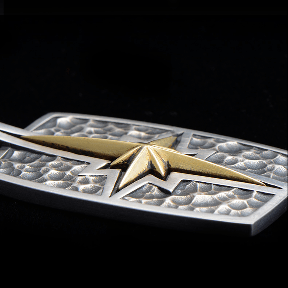 Christianartworkshop 925 Sterling Silver Retro Style Star of Bethlehem Pendant Necklace - image 3