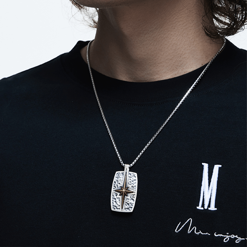 Christianartworkshop 925 Sterling Silver Retro Style Star of Bethlehem Pendant Necklace - image 8