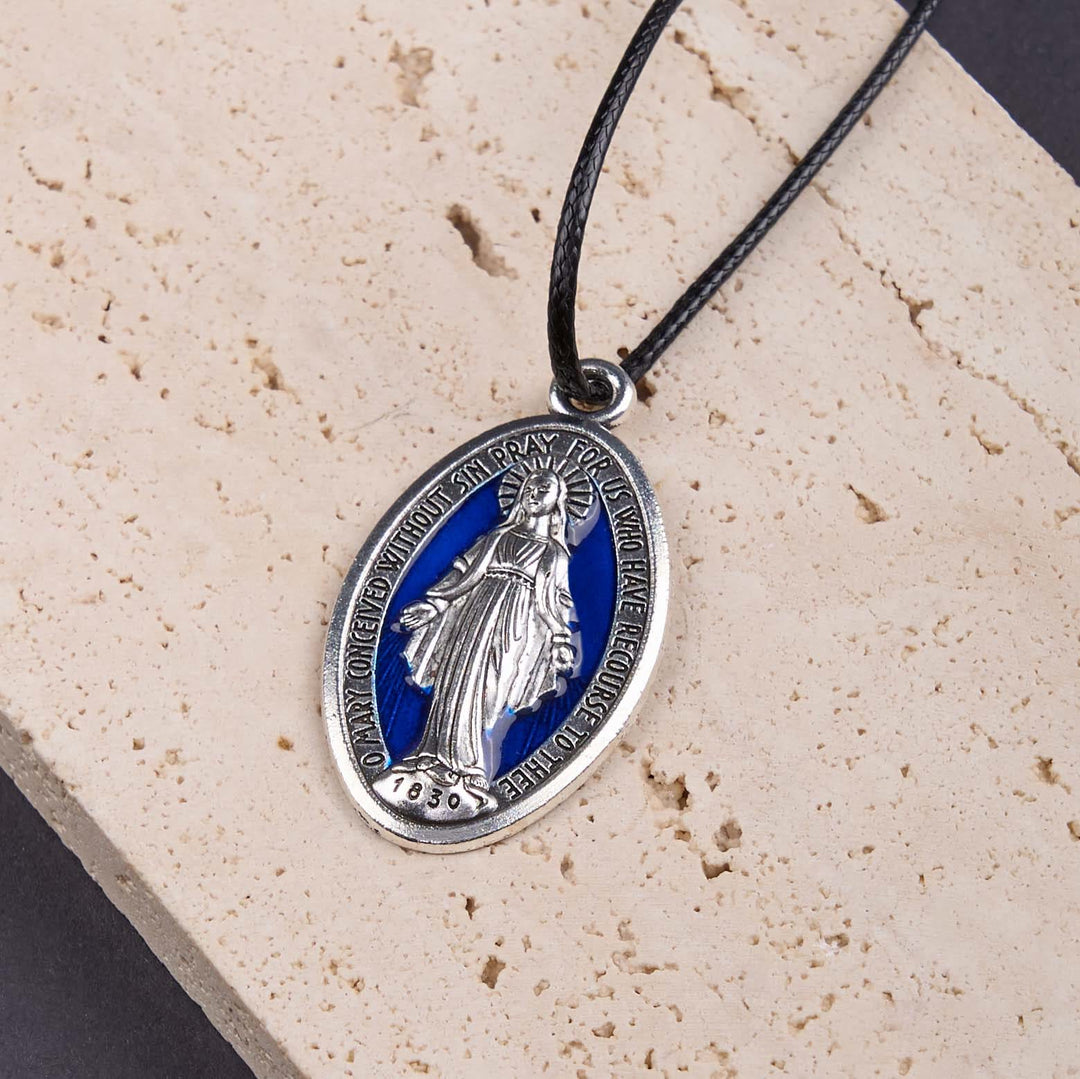 Christianartworkshop Classic Style Miraculous Medal of Our Lady Pendant Necklace - Miraculous Medal - image 0